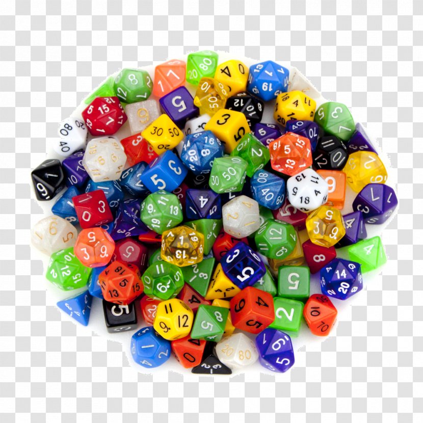 Dungeons & Dragons Wiz Dice 100+ Pack Of Random Polyhedral GDIC-1008 Playing Card Polyhedron - Chessex Transparent PNG