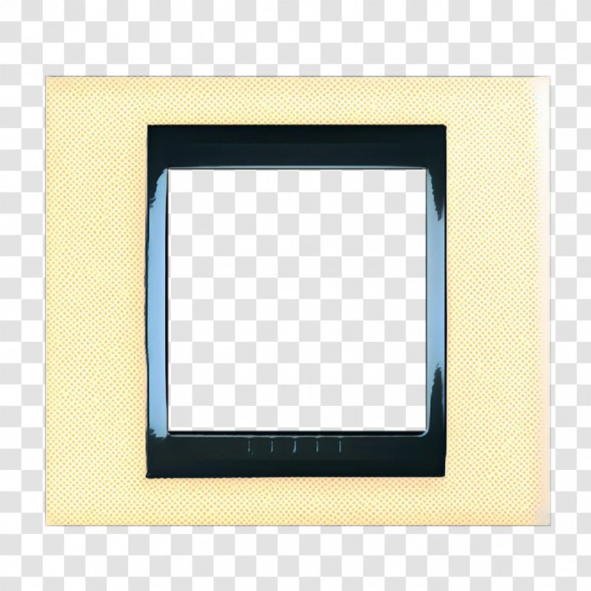 Retro Frame - Rectangle - Beige Transparent PNG
