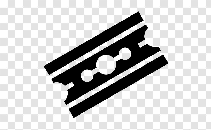 Razor Blade Icon - Black And White Transparent PNG