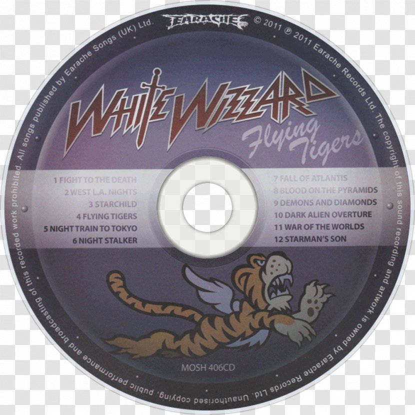 Flying Tigers Phonograph Record LP White Wizzard DVD - Compact Disc - Dvd Transparent PNG