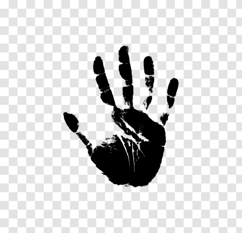Silhouette Hand Drawing Clip Art - Royaltyfree - The Palm Of Your Transparent PNG