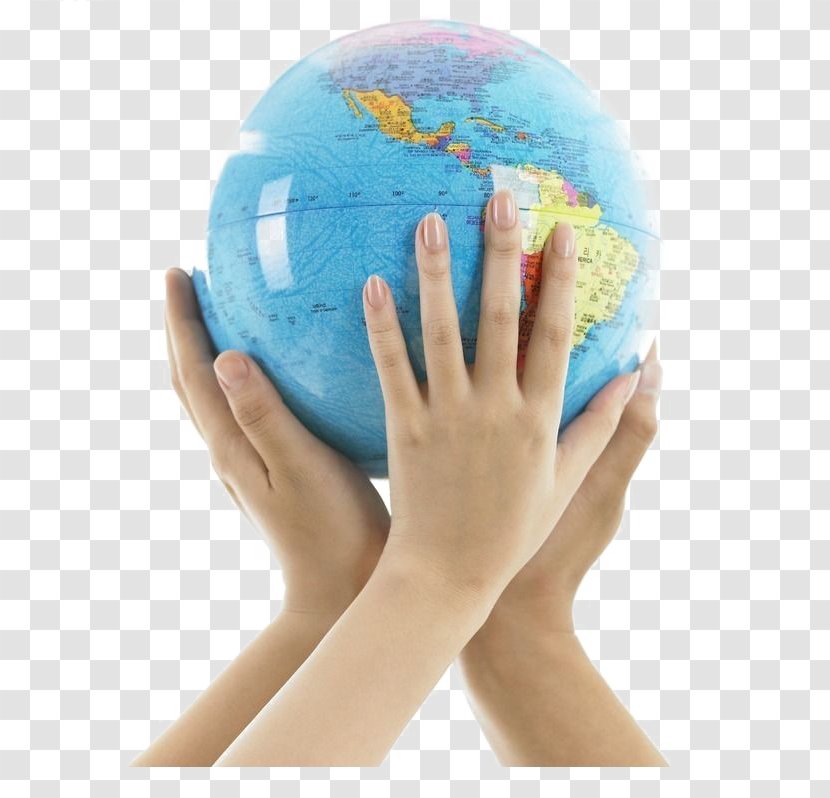 Globe World Download Stock Photography - Three Holding Blue Transparent PNG