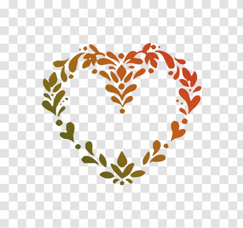 Heart Love Image Symbol Design - Leaf Transparent PNG