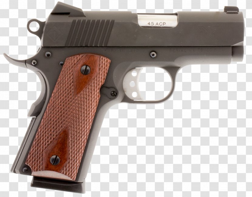 Firearm M1911 Pistol .45 ACP Handgun - Watercolor - Titan 25 Caliber Transparent PNG