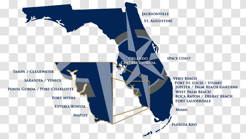West Palm Beach Parkland House Carolyn N. Budnik, PLLC T-shirt - Ksc - Map Of Florida Cities Transparent PNG