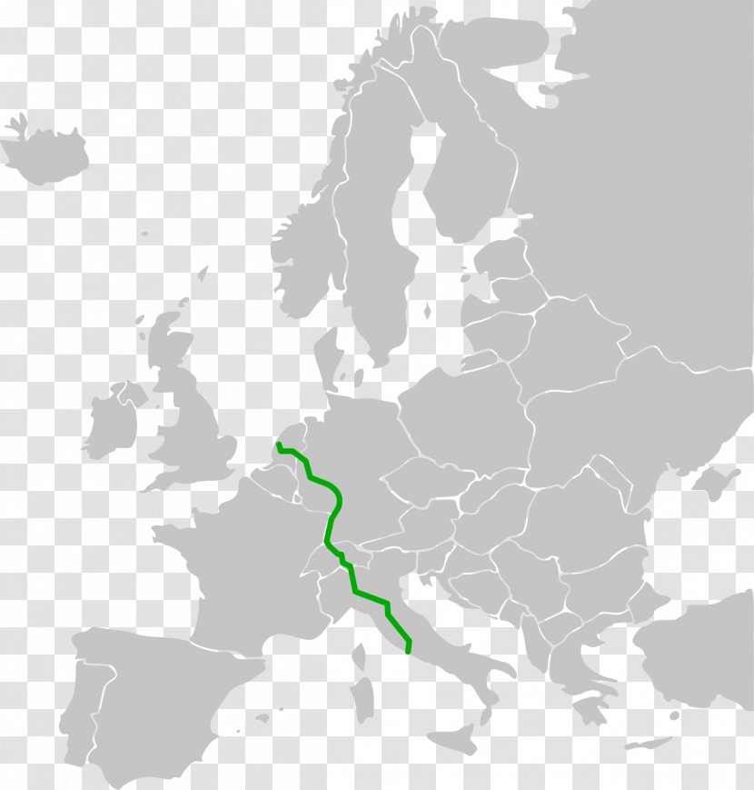 European Route E40 International E-road Network E35 E77 E25 - E60 - Map Transparent PNG