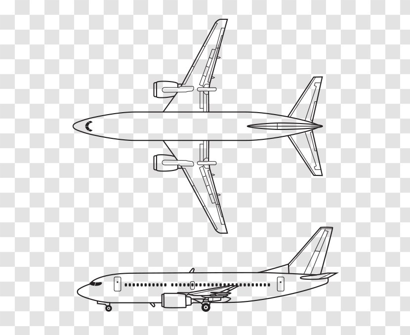 Boeing 737 Airplane Narrow-body Aircraft Airbus A380 - Jet Airliner - Line Transparent PNG