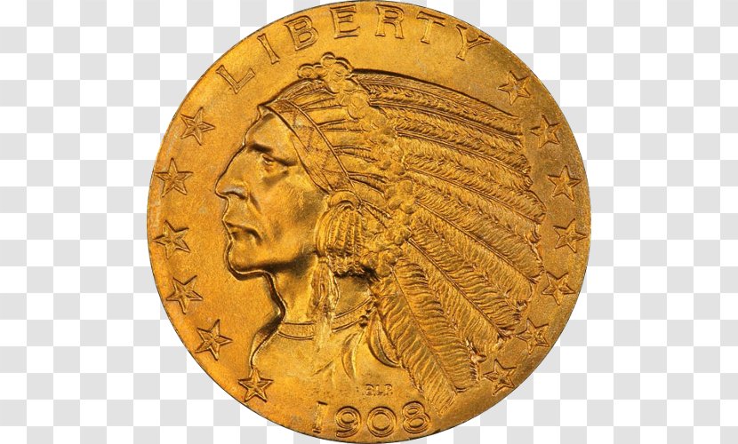 Indian Head Gold Pieces Coin Cent Transparent PNG