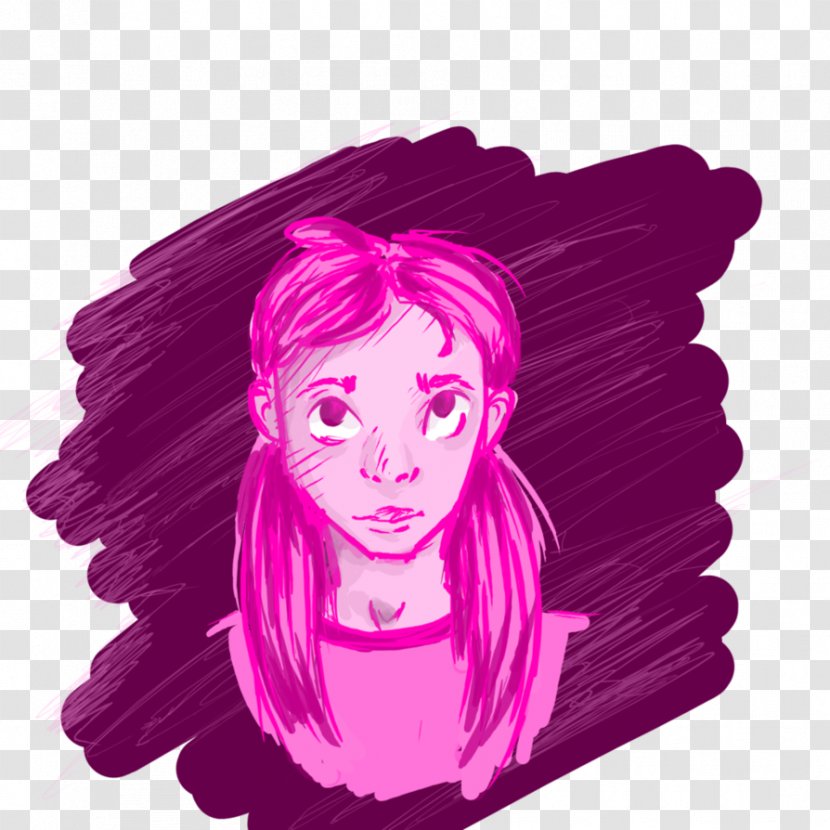 Hair Coloring Cartoon Pink M Character - Art - Scribbles Transparent PNG