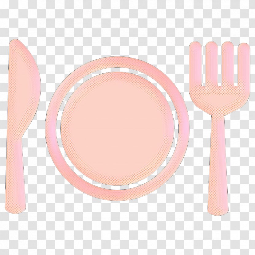 Pink Background - Fork - Nail Peach Transparent PNG