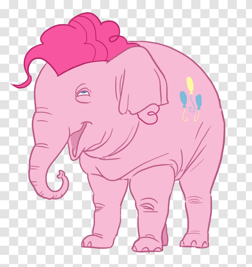 Indian Elephant African And She Was Horse - Rainbow Dash Transparent PNG