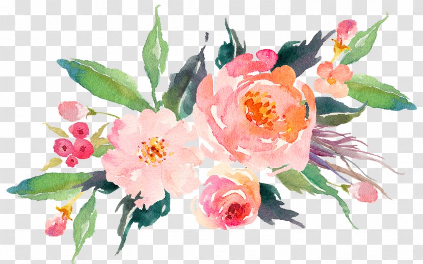 Watercolour Flowers Watercolor Painting Art Transparent - Flowering Plant Transparent PNG