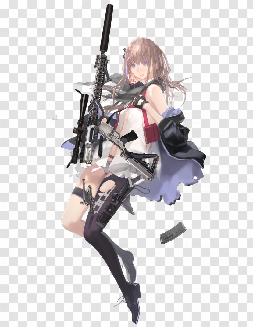 Girls' Frontline ArmaLite AR-15 萌娘百科 No - Augmented Reality - Weapon Transparent PNG