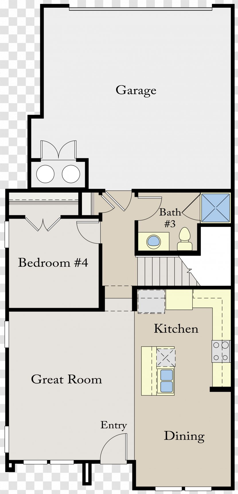 Floor Plan Townhouse Storey House - Drawing Transparent PNG