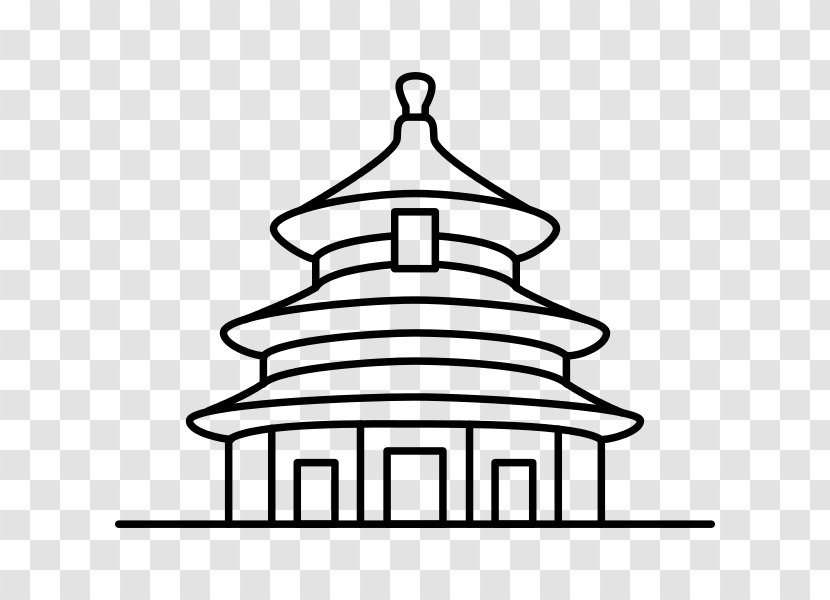Temple Of Heaven Chinese Pagoda Drawing Clip Art - HEAVEN Transparent PNG