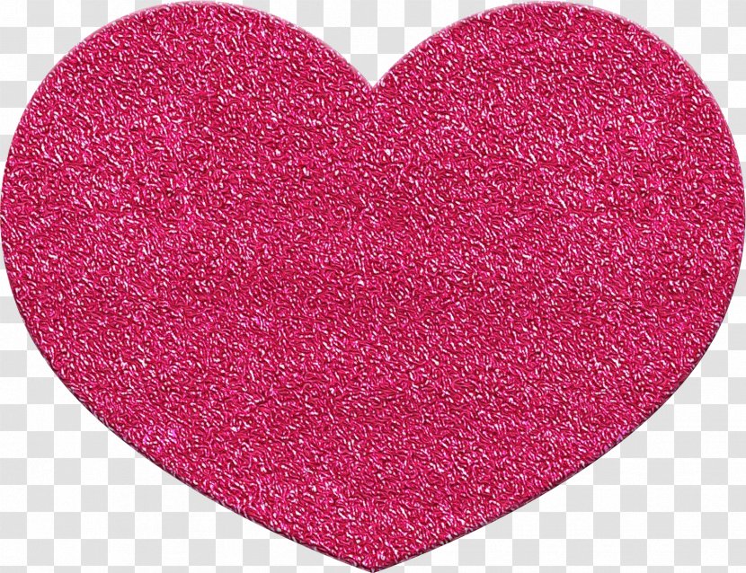 Heart Pink Red Glitter Magenta - Love - Tableware Carmine Transparent PNG