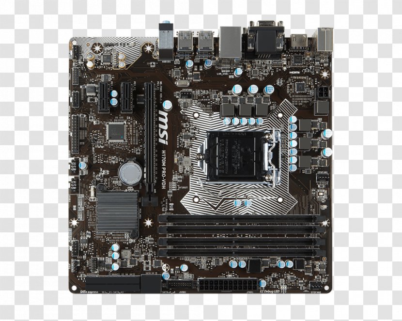 Intel Motherboard LGA 1151 MicroATX CPU Socket - Microcontroller Transparent PNG