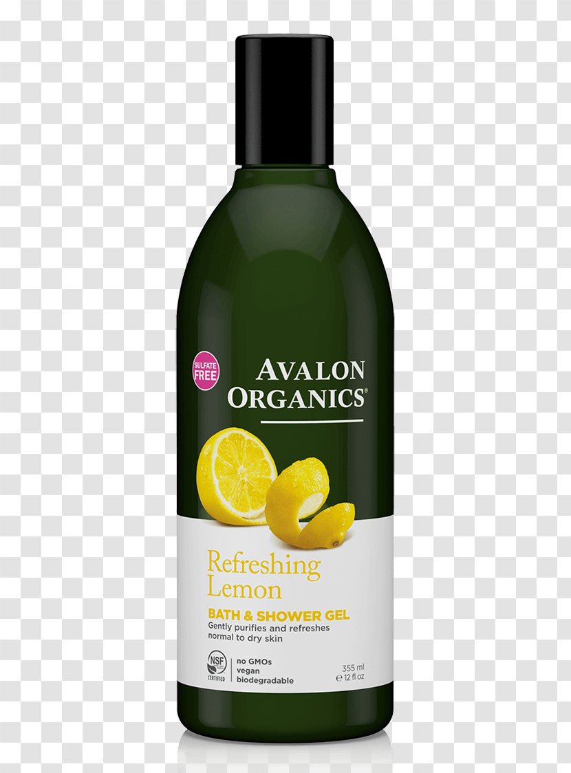 Avalon Organics Hand & Body Lotion Shower Gel Cosmetics Clarifying Lemon Shampoo - Cedrus Transparent PNG