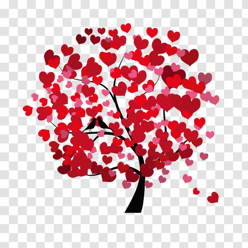 Heart-shaped Tree - Frame - Watercolor Transparent PNG