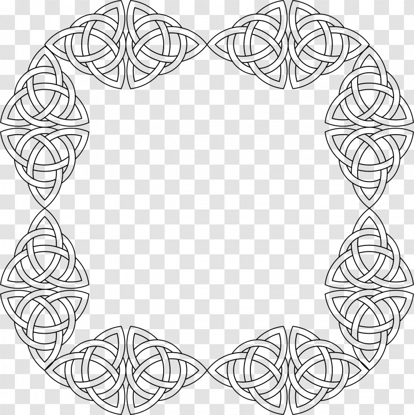 Line Art Drawing Celtic Knot - Rectangle Transparent PNG