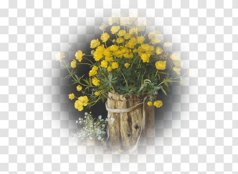 Floral Design Art Flower Oil Painting Still Life - Flowerpot Transparent PNG