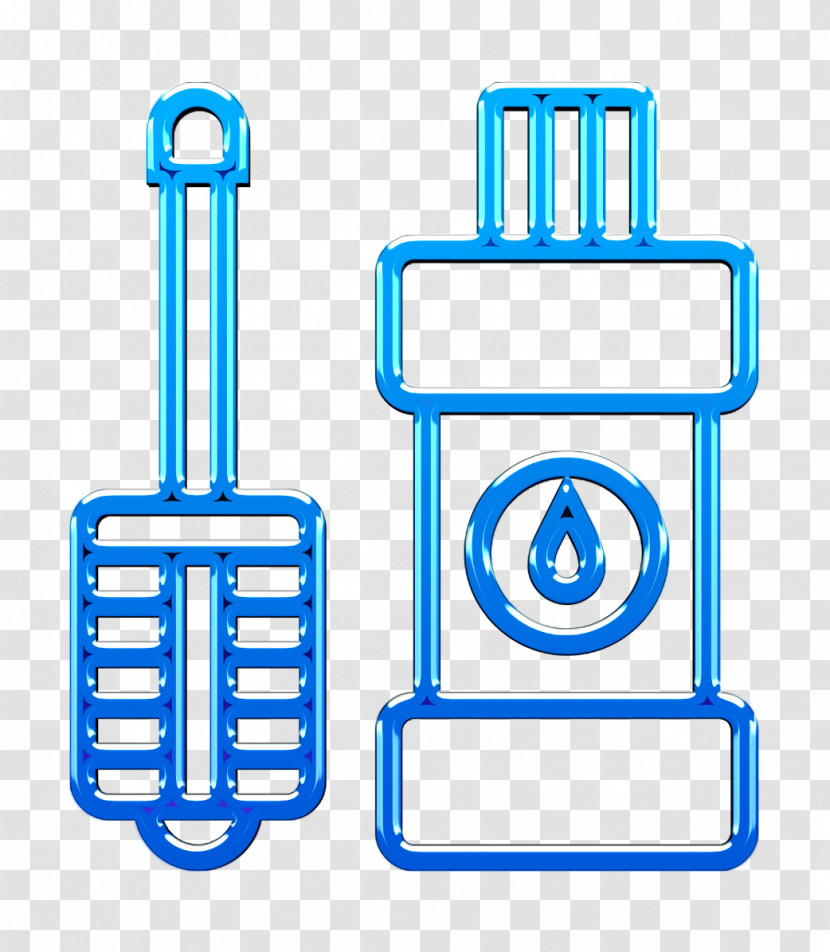 Toilet Brush Icon Cleaning Icon Furniture And Household Icon Transparent PNG