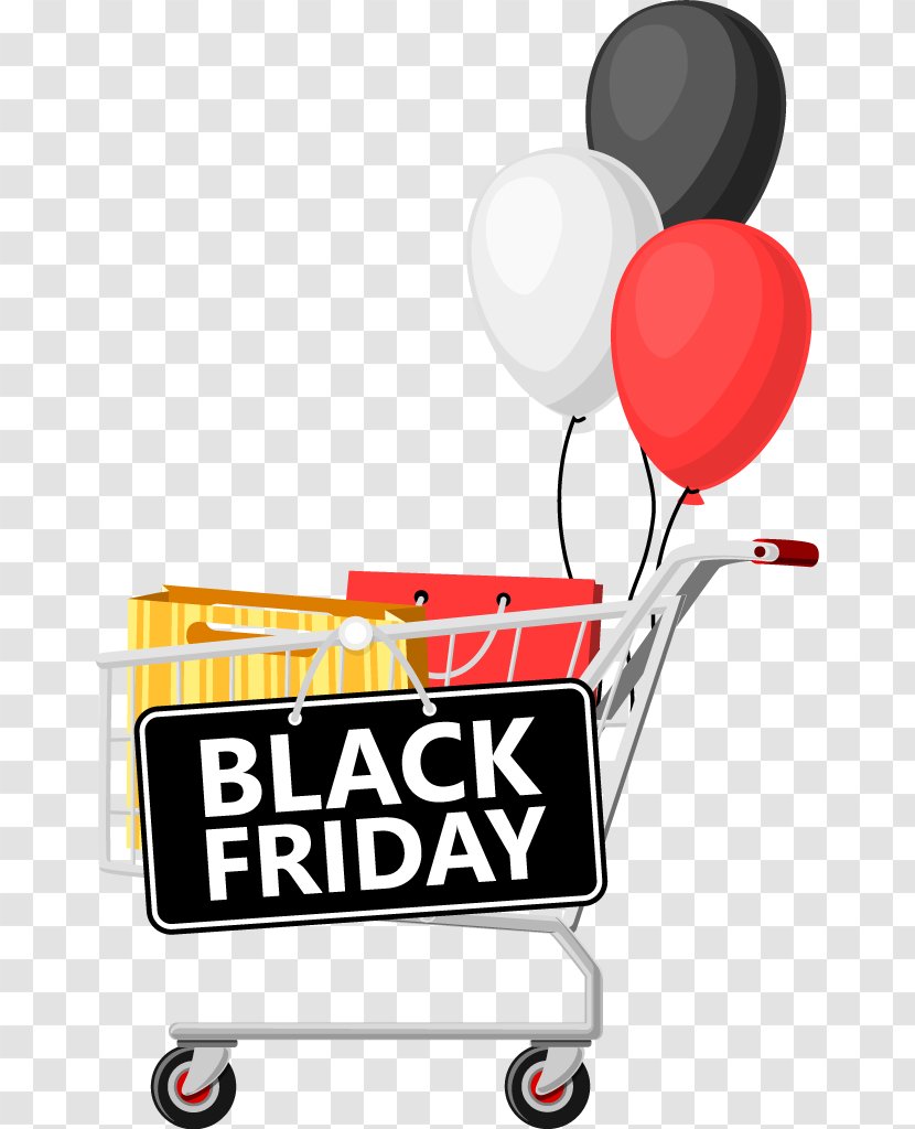 Black Friday Sales Shopping Cart Product Transparent PNG
