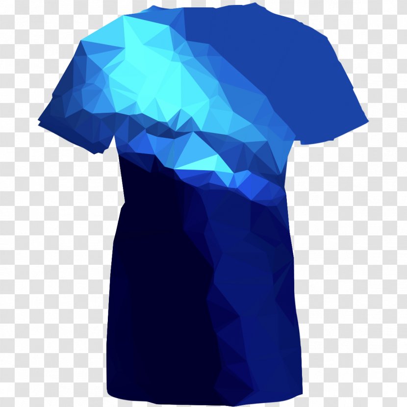 T-shirt Sleeve Shoulder Product - Cobalt Blue - Sportswear Transparent PNG