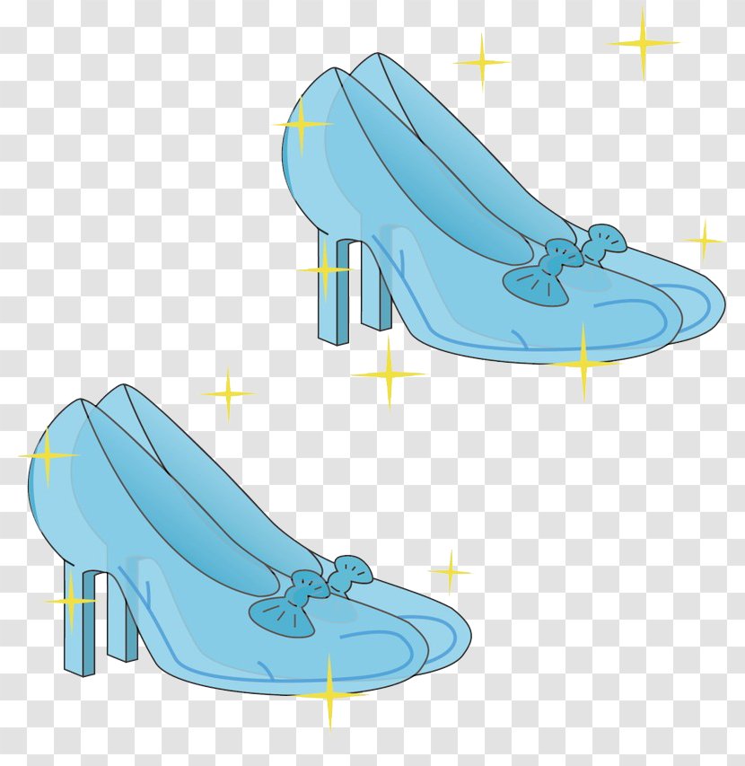 Blue Shoe - Walking - Texture Slipper Transparent PNG