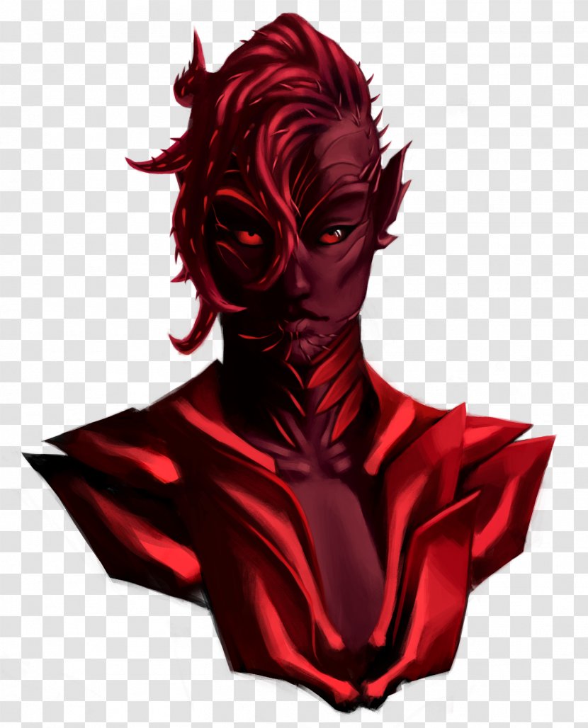 Demon Supervillain Cartoon Superhero - Red Transparent PNG