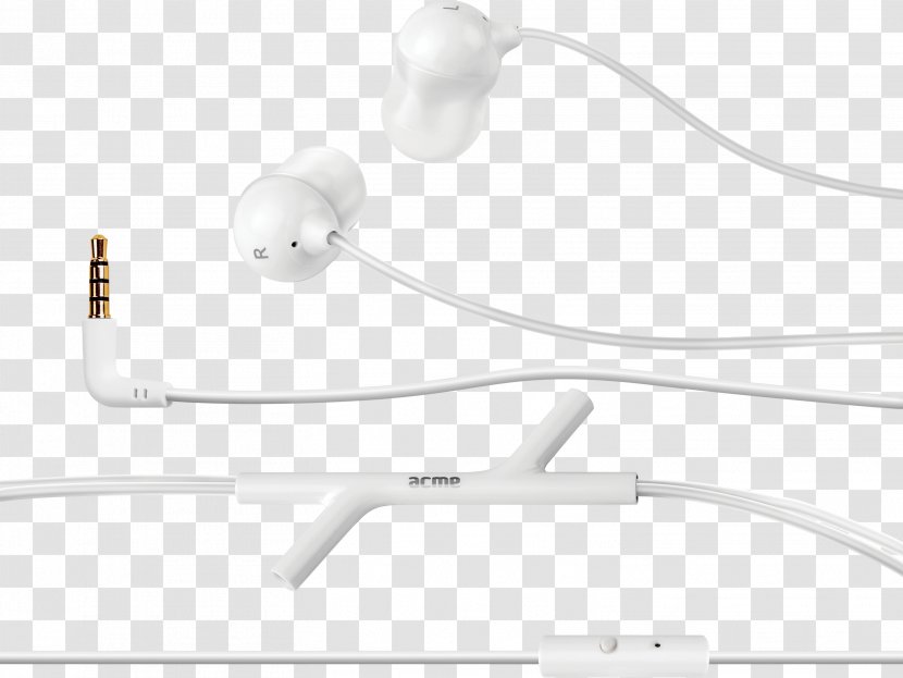 HQ Headphones Acme Jungle Earphones With Mic In Black Audio Écouteur - Ear Transparent PNG