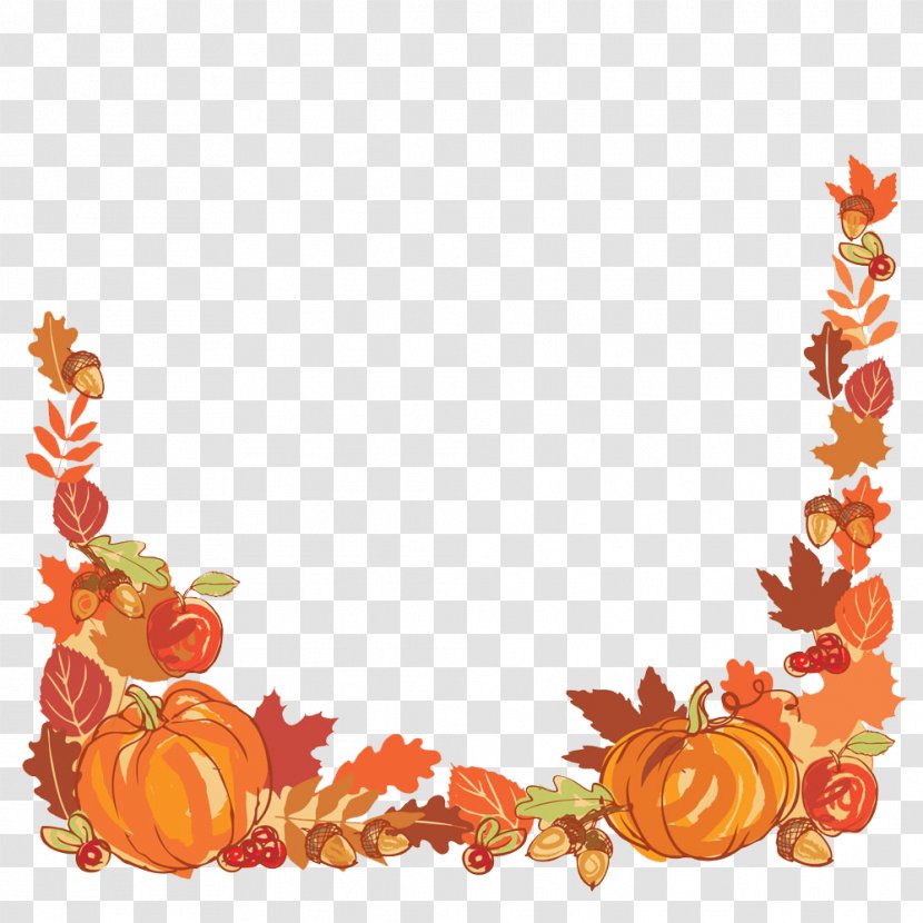Thanksgiving Autumn Leaf Color Clip Art - Flower - Painted Pumpkin Transparent PNG