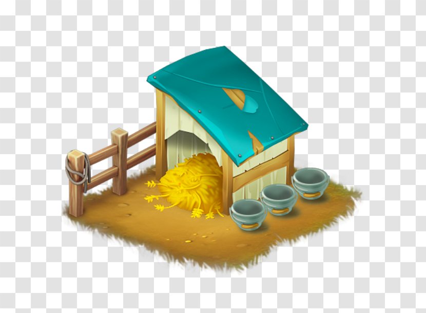Hay Day Horse Donkey Stable - Yellow Transparent PNG