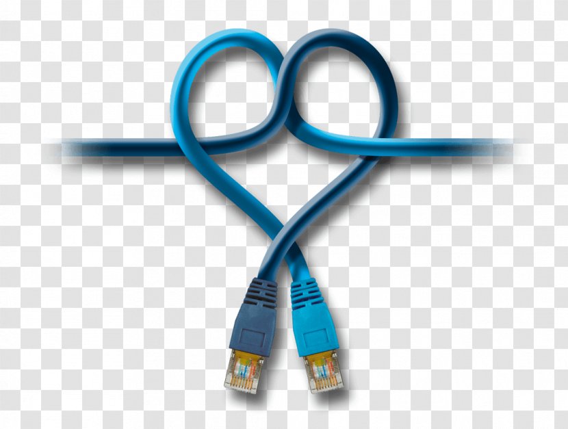 Network Cables Font - Electric Blue - Infrastructure As A Service Transparent PNG
