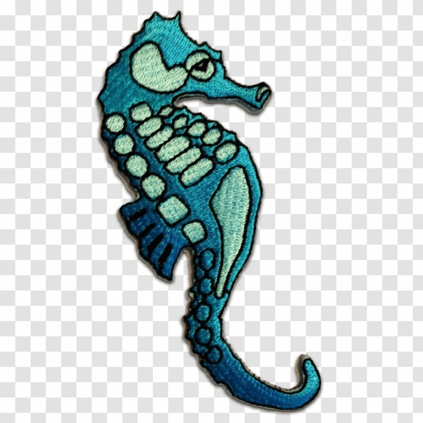 Seahorse Embroidered Patch Embroidery Iron-on Appliqué Transparent PNG