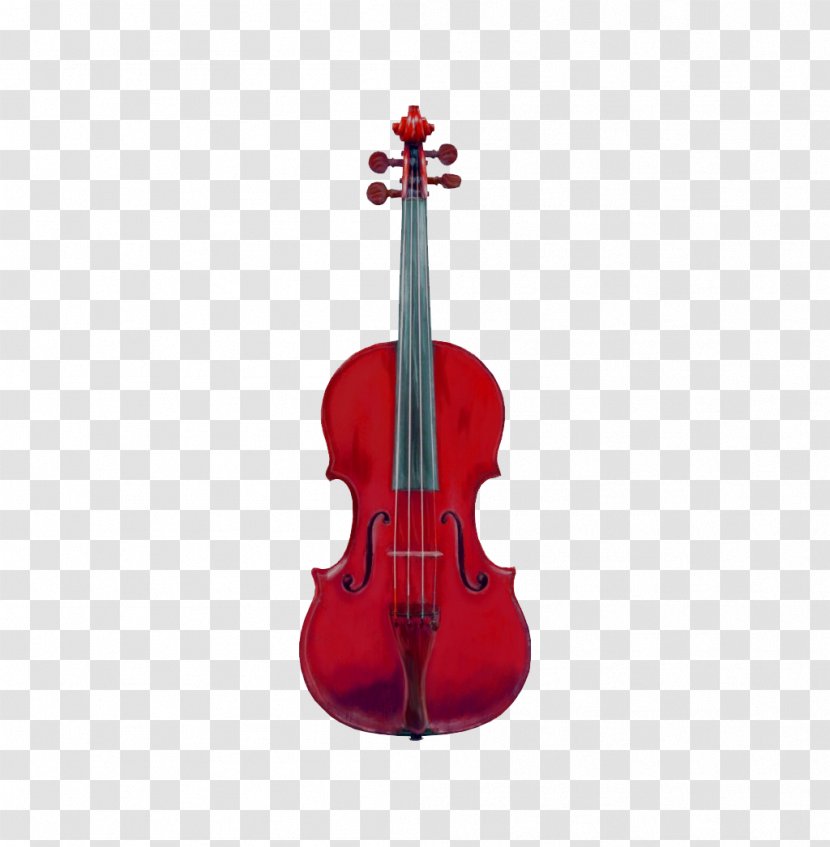 Cremona Electric Violin String Instrument Musical - Luthier - Cartoon Red Transparent PNG