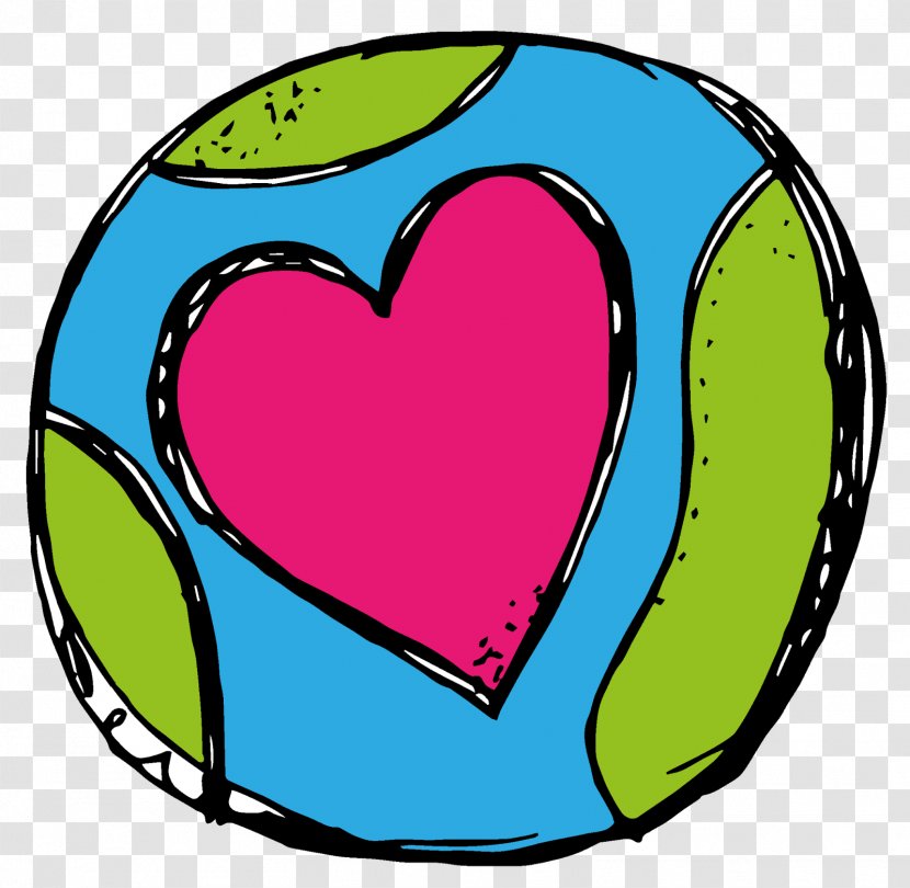 Earth Day Heart Clip Art - Cartoon Transparent PNG
