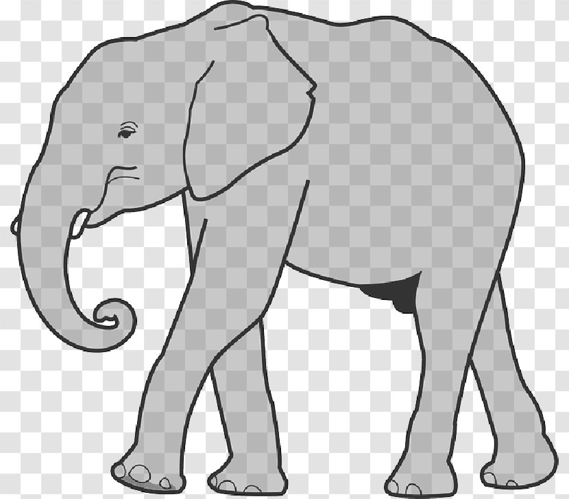 Clip Art Openclipart Vector Graphics Free Content - African Elephant - Elephants Transparent PNG