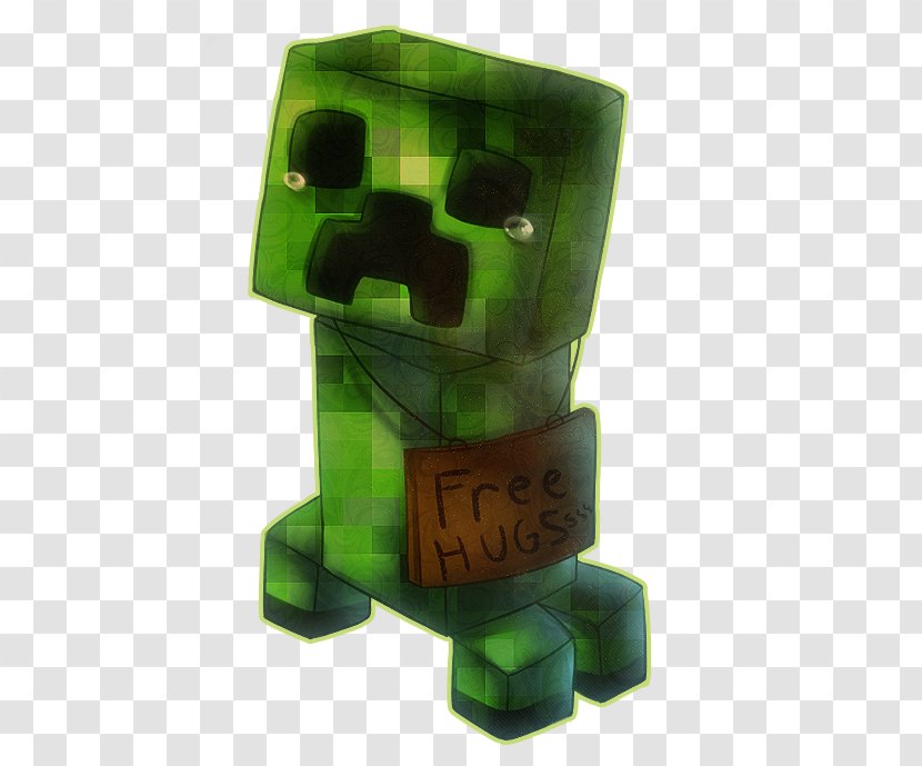 National Hugging Day Free Hugs Campaign Love Minecraft - Green - Creeper Transparent PNG