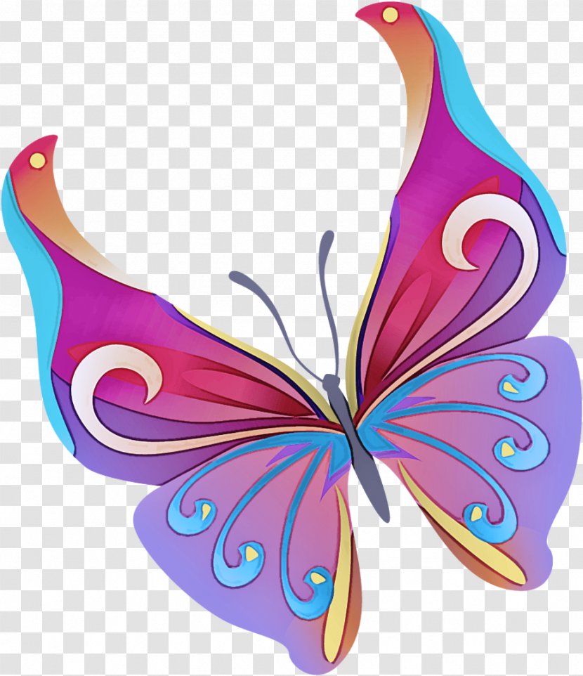 Butterfly Insect Moths And Butterflies Wing Pink - Fictional Character - Magenta Transparent PNG