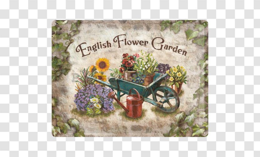 The English Flower Garden Cottage Landscape Transparent PNG
