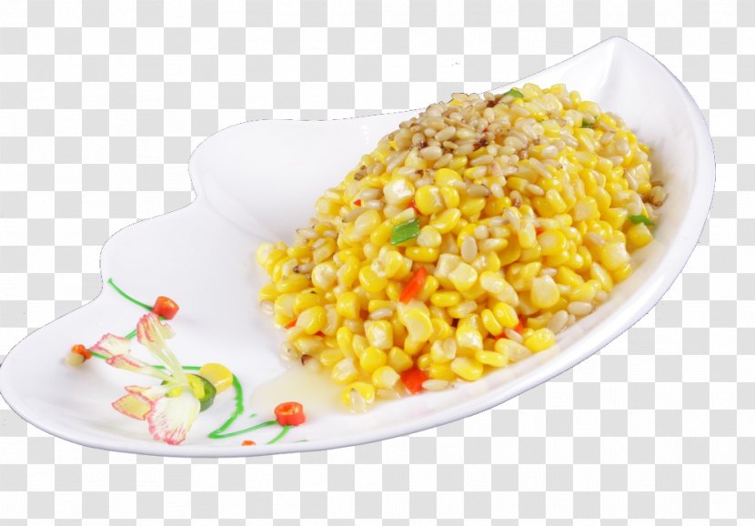 Chinese Cuisine Pine Nut Cocido Maize - Cooking - Corn Transparent PNG