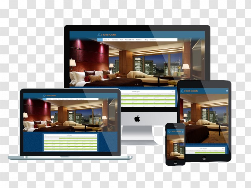 Internet Booking Engine Responsive Web Design - Hotel Transparent PNG