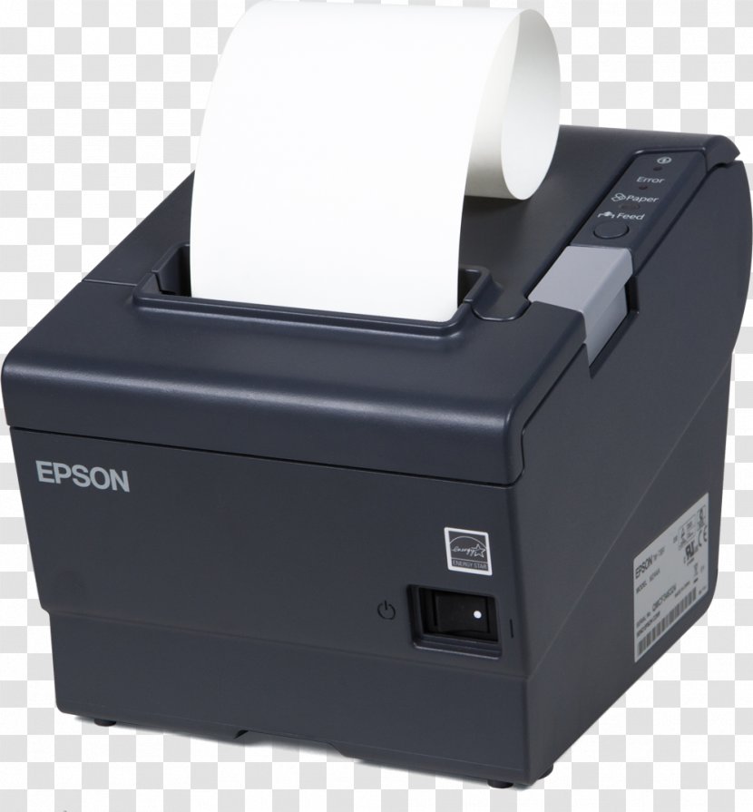 Label Printer Point Of Sale Cash Register Epson - Drukarka Fiskalna Transparent PNG