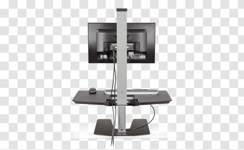 Sit-stand Desk Standing Computer - Monitor Accessory Transparent PNG