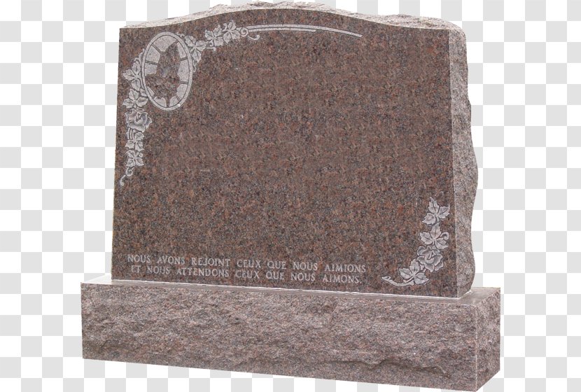 Headstone Granite Memorial Brown - Finch Funeral Chapel Transparent PNG