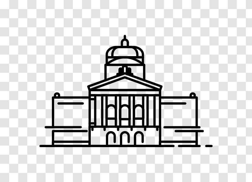 Federal Palace Of Switzerland Drawing Coloring Book Building - Architecture Transparent PNG