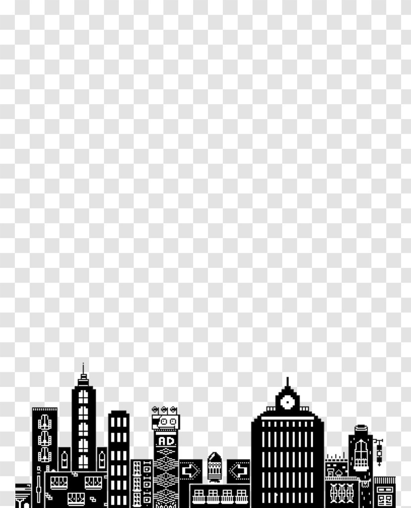 GIF Transparency Pixel Animated Film Image - Metropolis - Black And White Planet Transparent PNG