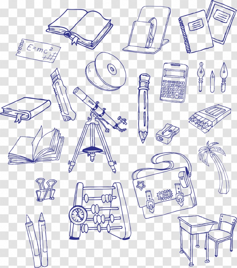 Drawing Vecteur Computer File - Communication - School Supplies Collection Transparent PNG