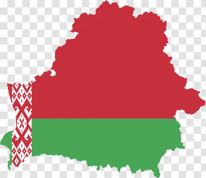 Flag Of Belarus Blank Map - Flowering Plant - World Transparent PNG